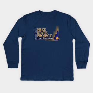 Free State Project - NH Support Kids Long Sleeve T-Shirt